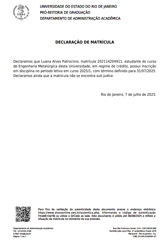LUANA ALVES PATROCINIO